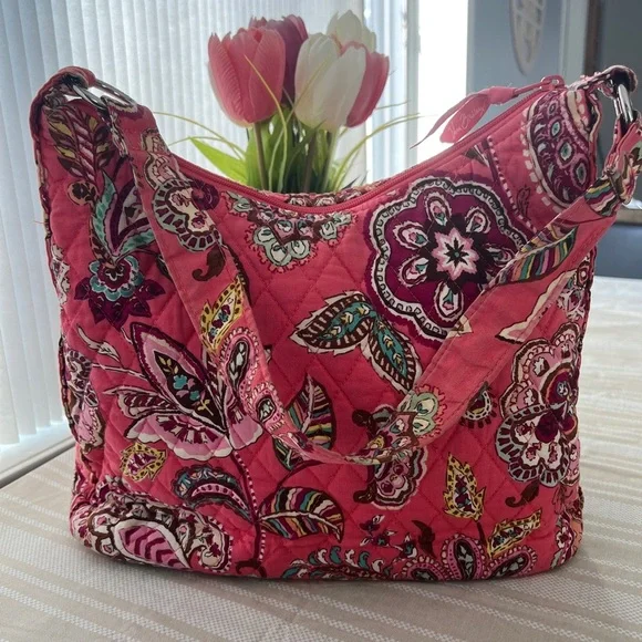 Vera Bradley Pink Quilted Shoulder Bag - Picture 6 of 13